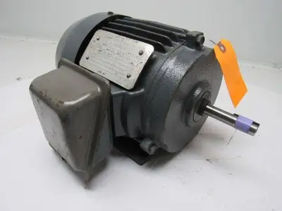 Horwath 2Hp Double Shaft Electric Motor 3Ph 230/460V 145TZ Frame 1800 RPM