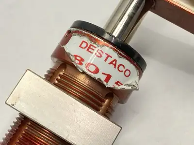 8015 | Destaco  Pneumatic Swing Cylinder With Arm - Used