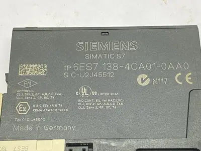 USED SIEMENS 6ES7138-4CA01-0AA0, 6ES7 138-4CA01-0AA0