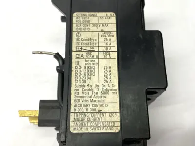 USED SPRECHER + SCHUH OVERLOAD RELAY 4-6A