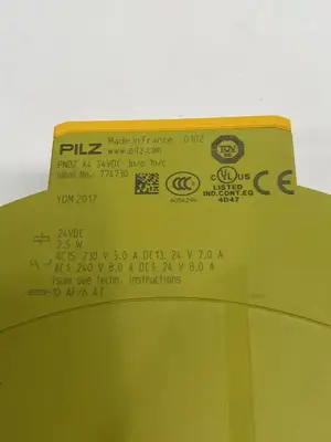 USED PILZ STANDALONE SAFETY RELAY 1 OR 2 CHANNEL, PNOZ X4 24VDC 3N/O 1N/C