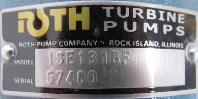 NEW ROTH 1SE131BF TURBINE PUMP