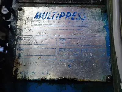 Used MULTIPRESS CORPORATION WR87S C257 Hydraulic Presses Ohio US | HGR 24 #904326