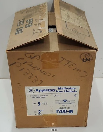 *NEW* 2” Form 35 Conduit Body Malleable Iron Appleton Unilet T-200M (LOT 5)