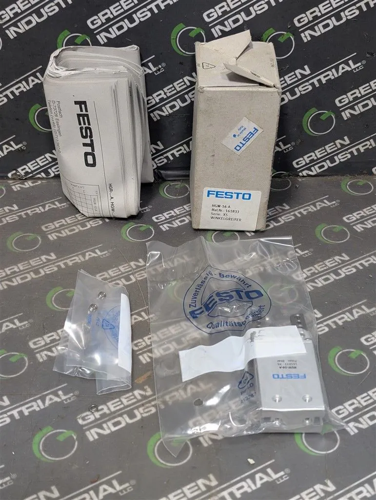 Festo HGW-16-A Double Acting Pneumatic Angle Gripper 161833 New NIB