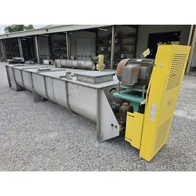 GEA Continuous Stainless Steel HeavyDuty Industrial Paddle Mixer Pug Mill Unused
