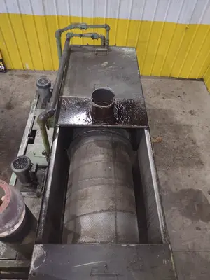 20" DIAMETER JENSEN MODEL #8452 (WASH, RINSE & DRY) CONTINUOUS ROTARY DRUM PARTS WASHER: YOBRO #25068