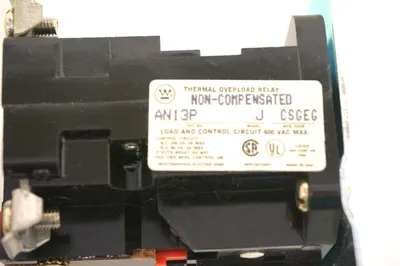 NEW WESTINGHOUSE AN13P OVERLOAD RELAY MODEL J
