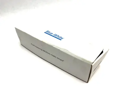 New | in-Stock BLUE-WHITE POLYSULFONE VARIABLE AREA FLOW METER 1/2" MNPT Valves/Fittings | Maverick Industrial Sales #1112295