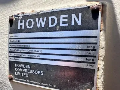 Howden Screw Compressors SN MK6/WRVIH321132/326