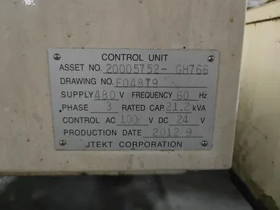 2012 JTEKT TAG-300 Finish Surface Grinding Machine
