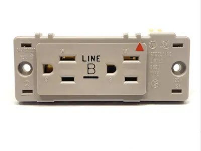 New | in-Stock Steelcase Line-B Duplex Receptacle 15A Electrical Fittings Michigan US | Maverick Industrial Sales #1402043
