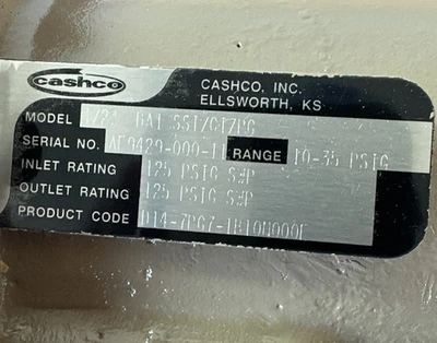 NEW Cashco D14-7PG7-1B10N0001