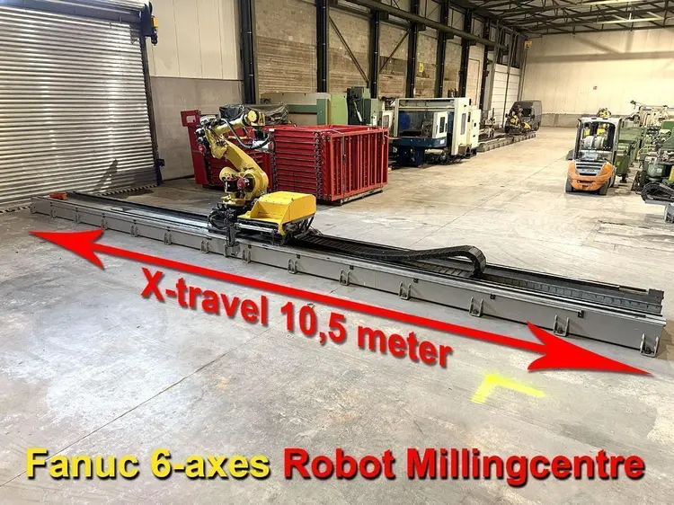 Used FANUC MILLING ROBOT X: 10 500 / Y: 3045 / Z: 3500 MM CNC Horizontal Table Type Boring Mills BE | Apt International N.V #361929