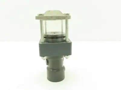 Plast-o-matic D100B 1" Shutoff Valve Pneumatic Air Powered Control PVC Sch 80