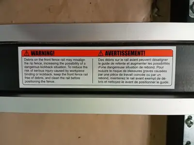 Table Saw Fence Body
