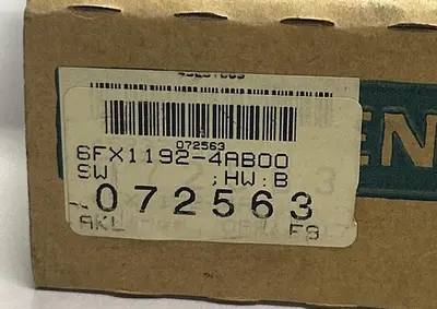 New | in-Stock SIEMENS 6FX1-192-4AB00 Industrial Controls | Surplus Asset Holdings #1221502