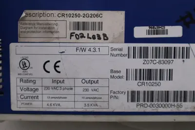 KOLLMORGEN CR10250/ CR10250-2G206C Servo Drive STOCK H1121