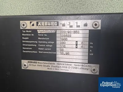 USED ARBURG 39 Ton Arburg Injection Molder, Model 220-90-350