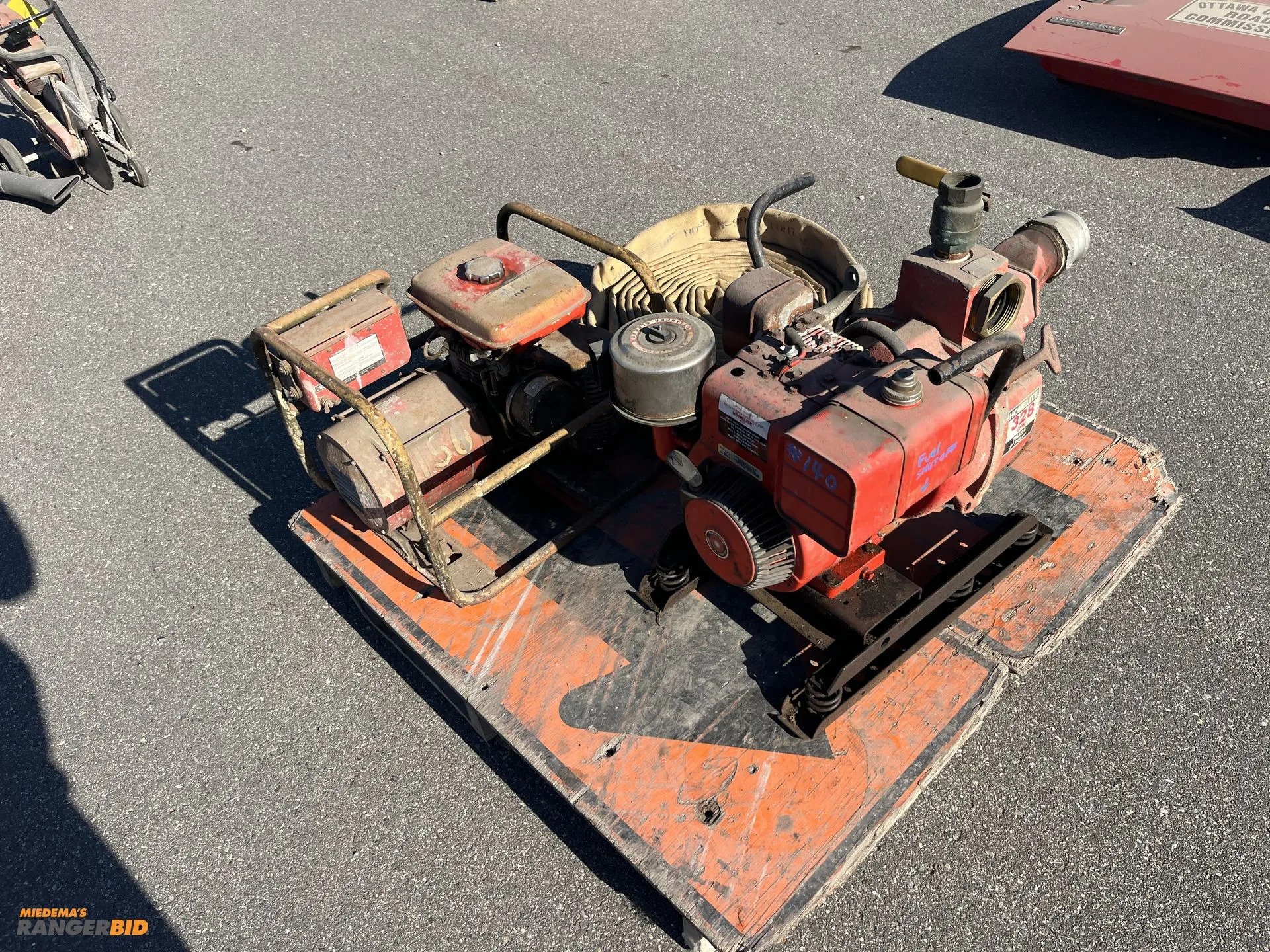 USED HOMELITE GENERATOR AND PUMP