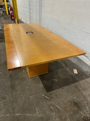 7' X 9' WOOD CONFERENCE TABLE