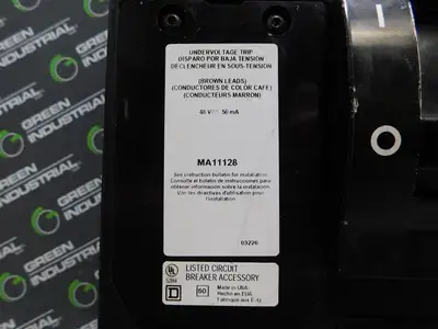 Square D MHL36450225DC1680 Circuit Breaker 500 VDC 450 A MA11128 Trip Unit Used