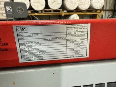 72kw ICS Electric Hot oil heater to 95 deg.c  I-Temp WI 250