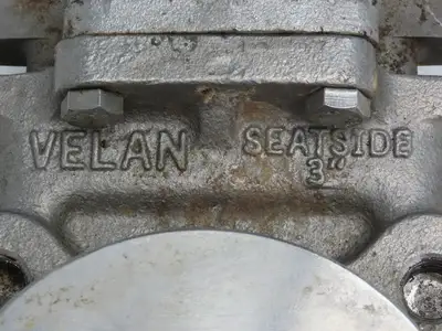 Velan L10-0320C-13BL 3" Stainless Knife Gate Valve Lug Style 316SS Rising Stem