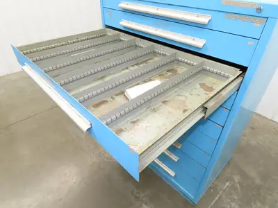 Nu-Era Modular Tool Storage Cabinet 10 Drawer 45x28x61" Stanley Vidmar Lista