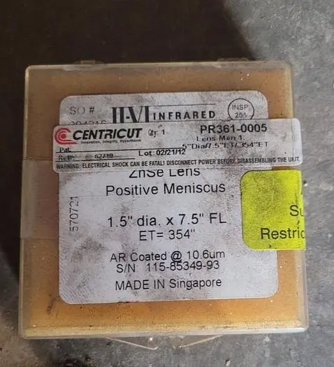 Used II-VI INFRARED 570721 Parts Wisconsin US | Lemke Machinery Sales #313403