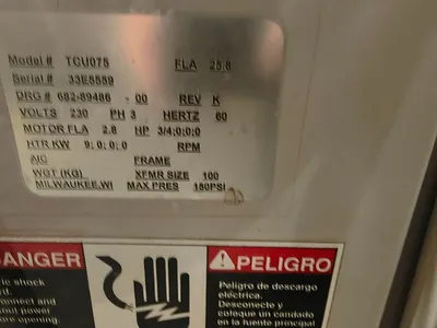 Used APPLICATION ENGINEERING CORP TCU075 Temperature Controls South Carolina US | ESS Industrial Equipment Sales #1259601