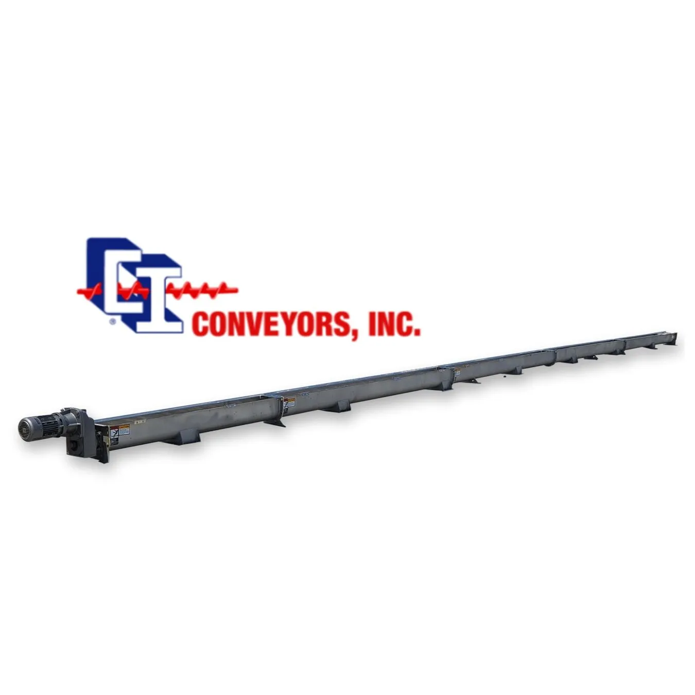 Used 6" Dia. X 46' L Conveyors Inc Stainless Steel Distribution Screw Conveyor