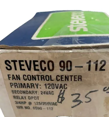 NEW WHITE RODGERS STEVECO 90-112 RELAY 120VAC 90112
