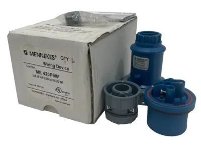 NEW MENNEKES ME-420P9W WIRING DEVICE 20A 3P 250V ME420P9W