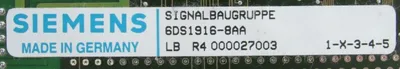USED SIEMENS 6DS1916-8AA COMPUTER SIGNAL CARD 6DS19168AA C79040-A6420-C277-03-86