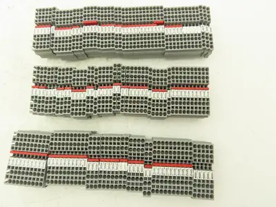 Eaton PT 2.5-4 Feed-Through Terminal Block Gray 4 Wire 600V 2.5mm² Lot of 148