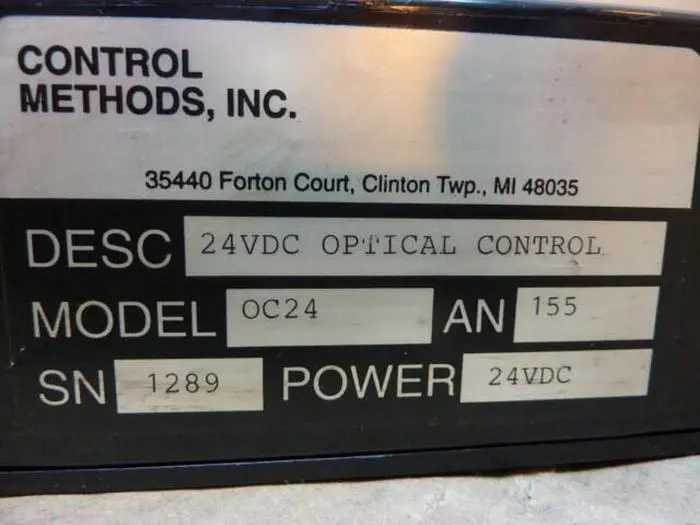 Used CONTROL METHODS OC24 Circuit Boards Michigan US | Ideal Machinery #706884