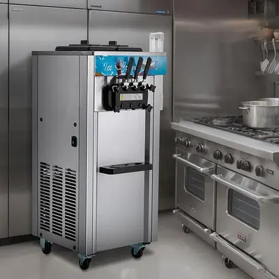 3 FLAVOR SOFT SERVE MACHINE -