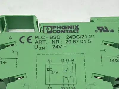 Used Phoenix Contact Relay Base 2967015 w/ Schrack RT424024 Relay Relays & Switches Michigan US | Maverick Industrial Sales #1397746
