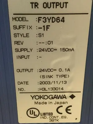 USED YOKOGAWA F3YD64