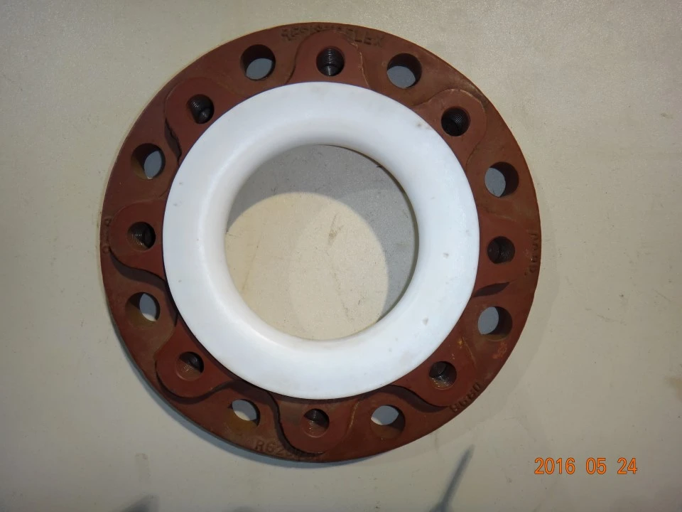 6"x5" PTFE Lined, Resistoflex, Reducing Flange, 150.