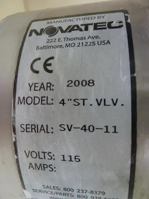 USED NOVATEC 4IN ST VLV