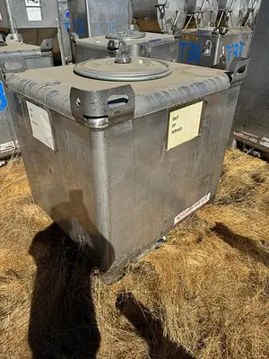 Tank, 350 Gallon, 316 Stainless Steel, LiquiTote, #5991129