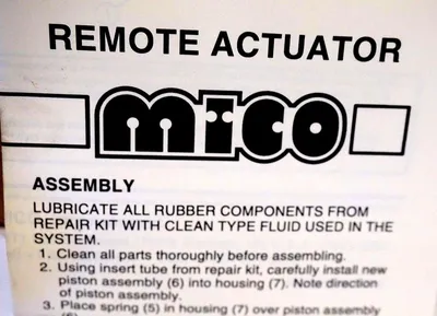 NEW MICO 03-460-031 REMOTE ACTUATOR 03460031