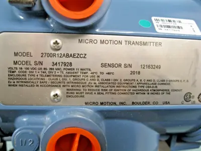 USED Micro Motion 2700 R12 AB AEZCZ
