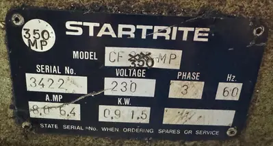 USED STARTRITE CF 350 MP