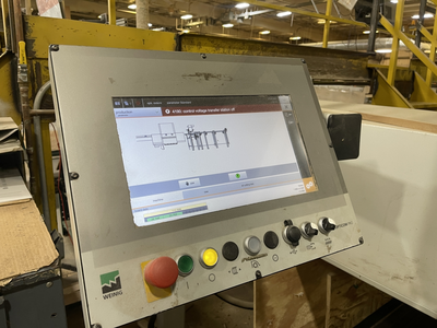Weinig Optisaw System with Luxscan Combiscan and 3 Opticut 450 Quantum