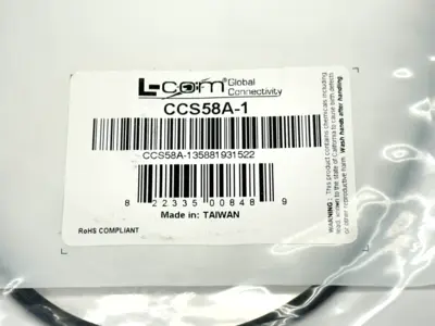New | in-Stock L-Com CCS58A-1 Cable & Wire Michigan US | Maverick Industrial Sales #1392804