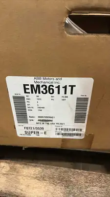 BALDOR EM3611T Electric Motor | Global Machine Brokers, LLC (3)
