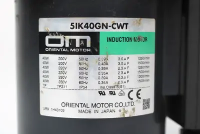 USED ORIENTAL MOTOR CO. 5GN120KA